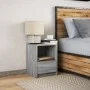 Bedside table with LED lights in gray Sonoma engineered wood by , Nightstands - Ref: Foro24-852029, Price: 42,63 €, Discount: %