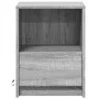Bedside table with LED lights in gray Sonoma engineered wood by , Nightstands - Ref: Foro24-852029, Price: 42,63 €, Discount: %
