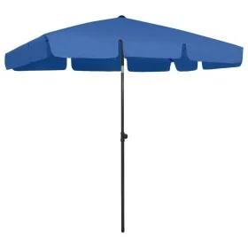 Blue beach umbrella 200x125 cm by vidaXL, Umbrellas - Ref: Foro24-314734, Price: 41,61 €, Discount: %