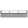 Wand-TV-Möbel mit LED in Betongrau 180x31x45 cm von , TV-Möbel - Ref: Foro24-3307943, Preis: 154,28 €, Rabatt: %