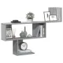 Engineered wood Sonoma gray wall shelf 100x15x70 cm by , Shelves and shelves - Ref: Foro24-853196, Price: 38,50 €, Discount: %