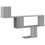Engineered wood Sonoma gray wall shelf 100x15x70 cm by , Shelves and shelves - Ref: Foro24-853196, Price: 38,50 €, Discount: %