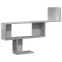 Engineered wood gray concrete wall shelf 100x15x70 cm by , Shelves and shelves - Ref: Foro24-853194, Price: 35,99 €, Discount: %