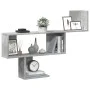 Engineered wood gray concrete wall shelf 100x15x70 cm by , Shelves and shelves - Ref: Foro24-853194, Price: 35,99 €, Discount: %