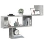 Estante de pared madera ingeniería gris hormigón 100x15x70 cm de , Estantes y estanterías - Ref: Foro24-853194, Precio: 36,64...