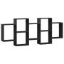 Engineered wood black wall shelf 159x18x65 cm by , Shelves and shelves - Ref: Foro24-853210, Price: 62,18 €, Discount: %