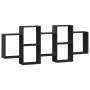 Estantería de pared madera de ingeniería negra 159x18x65 cm de , Estantes y estanterías - Ref: Foro24-853210, Precio: 63,32 €...