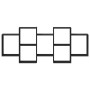 Schwarzes Wandregal aus Ingenieurholz 159x18x65 cm von , Regale und Regale - Ref: Foro24-853210, Preis: 64,40 €, Rabatt: %