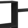 Estantería de pared madera de ingeniería negra 159x18x65 cm de , Estantes y estanterías - Ref: Foro24-853210, Precio: 63,32 €...