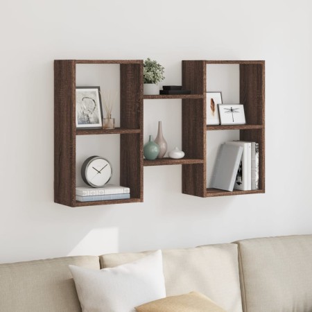 Wandregal aus braunem Eichenholz, 96x18x60 cm. von , Regale und Regale - Ref: Foro24-853233, Preis: 43,12 €, Rabatt: %
