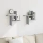 Estante de pared 2 uds madera ingeniería gris Sonoma 38x12x38cm de , Estantes y estanterías - Ref: Foro24-853250, Precio: 21,...