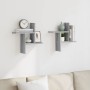 Estante de pared 2 uds madera ingeniería gris Sonoma 38x12x38cm de , Estantes y estanterías - Ref: Foro24-853250, Precio: 20,...