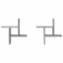 Estante de pared 2 uds madera ingeniería gris Sonoma 38x12x38cm de , Estantes y estanterías - Ref: Foro24-853250, Precio: 20,...