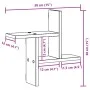 Wall shelf 2 units engineered wood Sonoma gray 38x12x38cm by , Shelves and shelves - Ref: Foro24-853250, Price: 21,57 €, Disc...