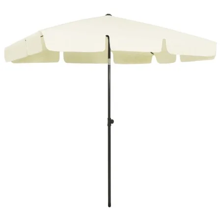 Sombrilla de playa amarillo arena 200x125 cm de vidaXL, Sombrillas - Ref: Foro24-314727, Precio: 47,52 €, Descuento: %