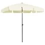 Sombrilla de playa amarillo arena 200x125 cm de vidaXL, Sombrillas - Ref: Foro24-314727, Precio: 47,52 €, Descuento: %