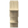 Wandregal aus Sonoma-Eichenfurnier 124,5x18x60,5 cm von , Regale und Regale - Ref: Foro24-853265, Preis: 38,45 €, Rabatt: %