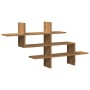 Engineered oak wood artisan wall shelf 124.5x18x60.5 cm by , Shelves and shelves - Ref: Foro24-853271, Price: 35,13 €, Discou...