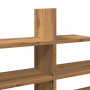 Engineered oak wood artisan wall shelf 124.5x18x60.5 cm by , Shelves and shelves - Ref: Foro24-853271, Price: 35,13 €, Discou...