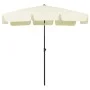 Sombrilla de playa amarillo arena 200x125 cm de vidaXL, Sombrillas - Ref: Foro24-314727, Precio: 47,52 €, Descuento: %