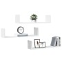 Wandregale 2 Stück weißes Ingenieurholz 80x18x18 cm von , Regale und Regale - Ref: Foro24-853290, Preis: 32,16 €, Rabatt: %