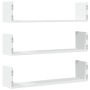 Wandregale 2 Stück weißes Ingenieurholz 80x18x18 cm von , Regale und Regale - Ref: Foro24-853290, Preis: 32,16 €, Rabatt: %