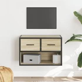 TV-Möbel aus Ingenieurholz und Metall in Sonoma-Eiche, 60x31x39,5 cm. von , TV-Möbel - Ref: Foro24-848910, Preis: 41,66 €, Ra...