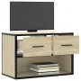 TV stand made of engineered wood and Sonoma oak metal, measuring 60x31x39.5 cm. by , TV Furniture - Ref: Foro24-848910, Price...