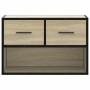 TV stand made of engineered wood and Sonoma oak metal, measuring 60x31x39.5 cm. by , TV Furniture - Ref: Foro24-848910, Price...