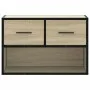 TV stand made of engineered wood and Sonoma oak metal, measuring 60x31x39.5 cm. by , TV Furniture - Ref: Foro24-848910, Price...