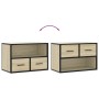 Mueble TV madera ingeniería y metal roble Sonoma 60x31x39,5 cm de , Muebles TV - Ref: Foro24-848910, Precio: 51,22 €