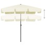 Sand yellow beach umbrella 200x125 cm by vidaXL, Umbrellas - Ref: Foro24-314727, Price: 44,53 €, Discount: %