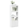 Aparador alto madera de ingeniería blanco 63x33x180 cm de , Librerías y estanterías - Ref: Foro24-3309600, Precio: 93,38 €, D...
