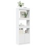 Tall white engineered wood sideboard 63x33x180 cm by , Bookcases and shelves - Ref: Foro24-3309600, Price: 94,48 €, Discount: %