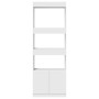 Tall white engineered wood sideboard 63x33x180 cm by , Bookcases and shelves - Ref: Foro24-3309600, Price: 94,48 €, Discount: %