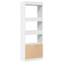 Tall white engineered wood sideboard 63x33x180 cm by , Bookcases and shelves - Ref: Foro24-3309600, Price: 94,48 €, Discount: %