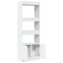 Aparador alto madera de ingeniería blanco 63x33x180 cm de , Librerías y estanterías - Ref: Foro24-3309600, Precio: 93,38 €, D...