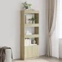 Aparador alto madera de ingeniería roble Sonoma 63x33x180 cm de , Librerías y estanterías - Ref: Foro24-3309602, Precio: 90,0...