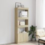 Hoher Schrank aus Sonoma-Eichen-Ingenieurholz 63x33x180 cm. von , Bücherregale und Regale - Ref: Foro24-3309602, Preis: 91,11...