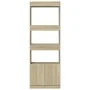 Aparador alto madera de ingeniería roble Sonoma 63x33x180 cm de , Librerías y estanterías - Ref: Foro24-3309602, Precio: 90,0...