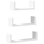 Wall shelf 3 units engineered wood white by , Shelves and shelves - Ref: Foro24-853308, Price: 17,81 €, Discount: %