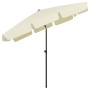 Sand yellow beach umbrella 200x125 cm by vidaXL, Umbrellas - Ref: Foro24-314727, Price: 44,53 €, Discount: %