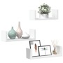 Wandregal 3er Set aus weißem Ingenieurholz von , Regale und Regale - Ref: Foro24-853308, Preis: 18,09 €, Rabatt: %