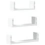 Wall shelf 3 units engineered wood white by , Shelves and shelves - Ref: Foro24-853308, Price: 17,81 €, Discount: %