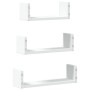 Wandregal 3er Set aus weißem Ingenieurholz von , Regale und Regale - Ref: Foro24-853308, Preis: 18,09 €, Rabatt: %