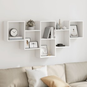 Wandregal aus weißem Ingenieurholz 159x18x66 cm von , Regale und Regale - Ref: Foro24-853299, Preis: 56,93 €, Rabatt: %