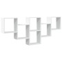 Wandregal aus weißem Ingenieurholz 159x18x66 cm von , Regale und Regale - Ref: Foro24-853299, Preis: 57,32 €, Rabatt: %
