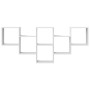 Engineered wood white wall shelf 159x18x66 cm by , Shelves and shelves - Ref: Foro24-853299, Price: 57,32 €, Discount: %