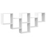 Wandregal aus weißem Ingenieurholz 159x18x66 cm von , Regale und Regale - Ref: Foro24-853299, Preis: 57,32 €, Rabatt: %