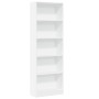 Weißes Regal aus Ingenieurholz 60x24x176 cm von , Bücherregale und Regale - Ref: Foro24-857821, Preis: 71,38 €, Rabatt: %
